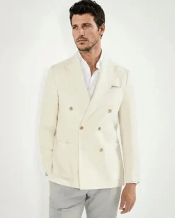 Blanc cassé veste croisée - Made in Italy