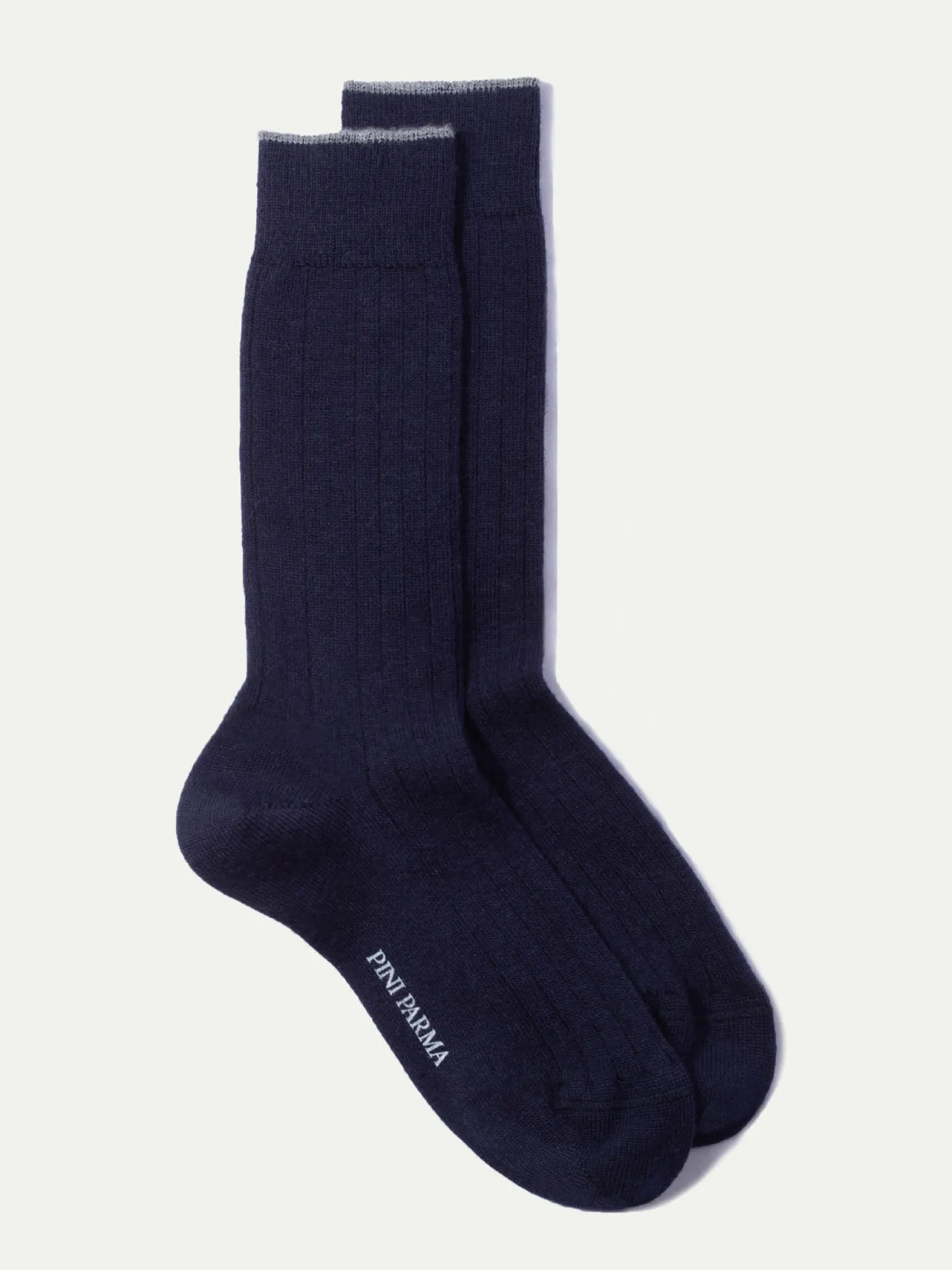 Bleu - Chaussettes courtes en laine ultra-résistante - Made in Italy