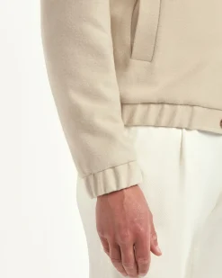 Blouson bomber Blanc cassé - Made in Italy