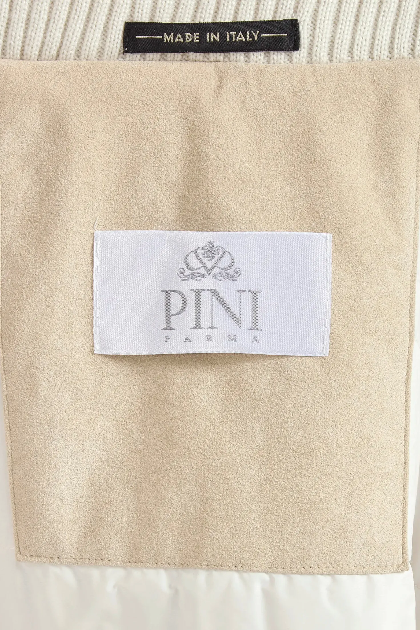 Bomber à capuche Blanc cassé - Made in Italy