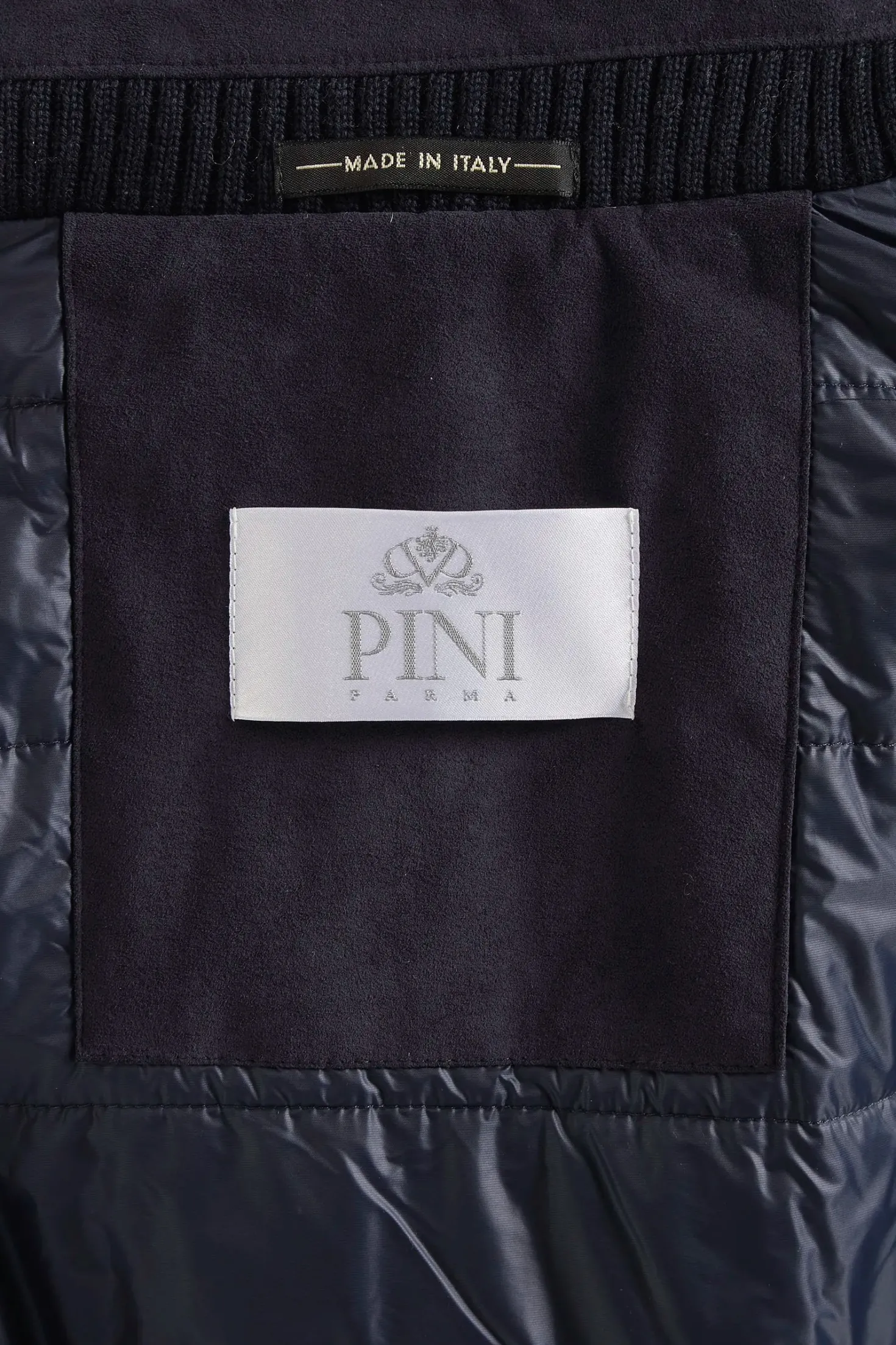 Bomber à capuche bleu - Made in Italy