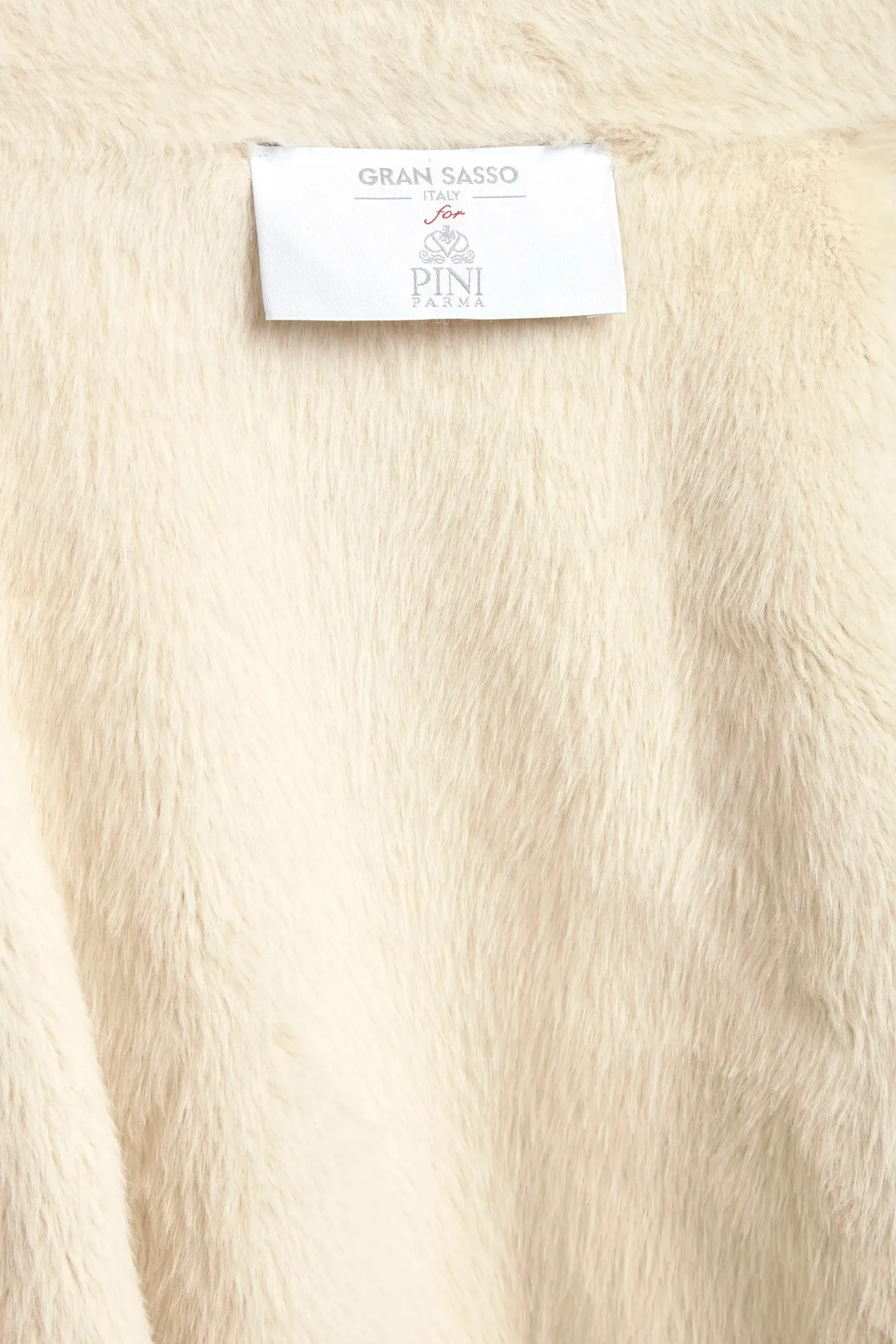 Bomber côtelé en cachemire Blanc cassé avec fourrure - Made in Italy