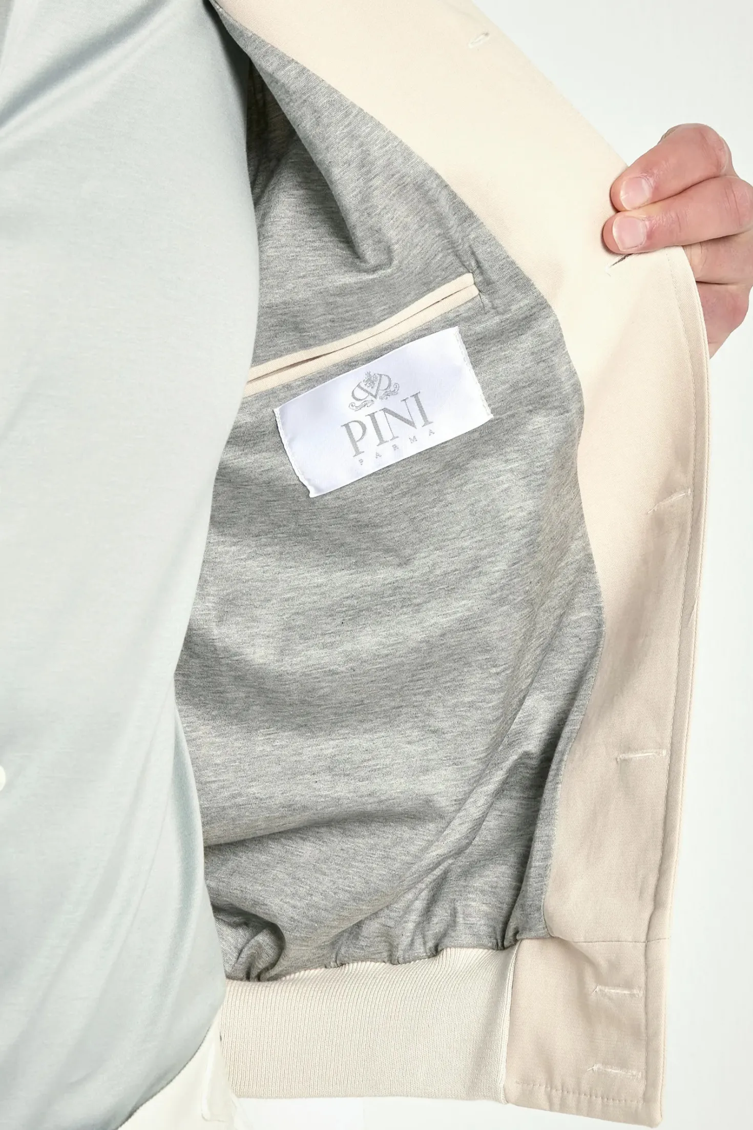Bomber en coton beige - Made in Italy