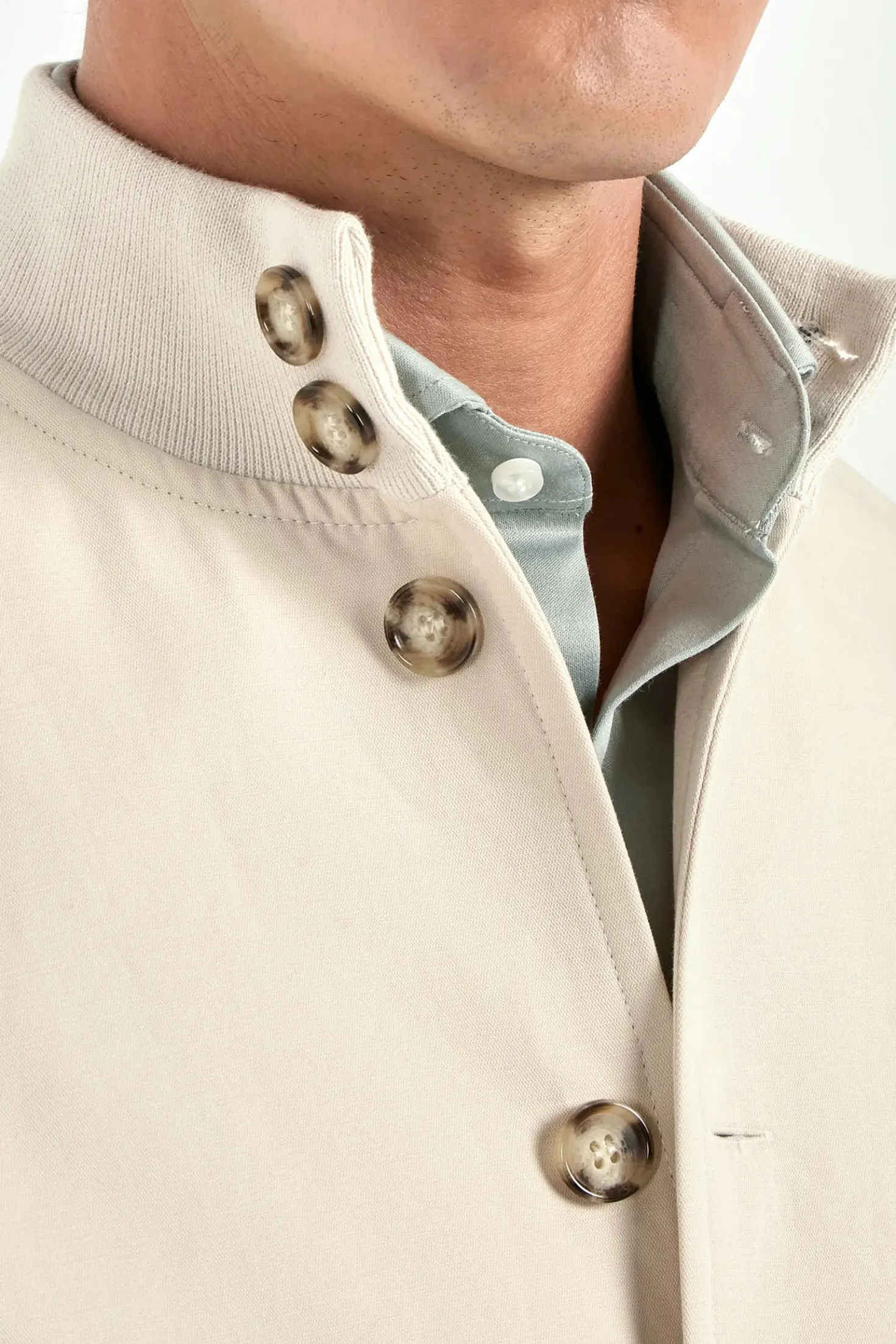 Bomber en coton beige - Made in Italy