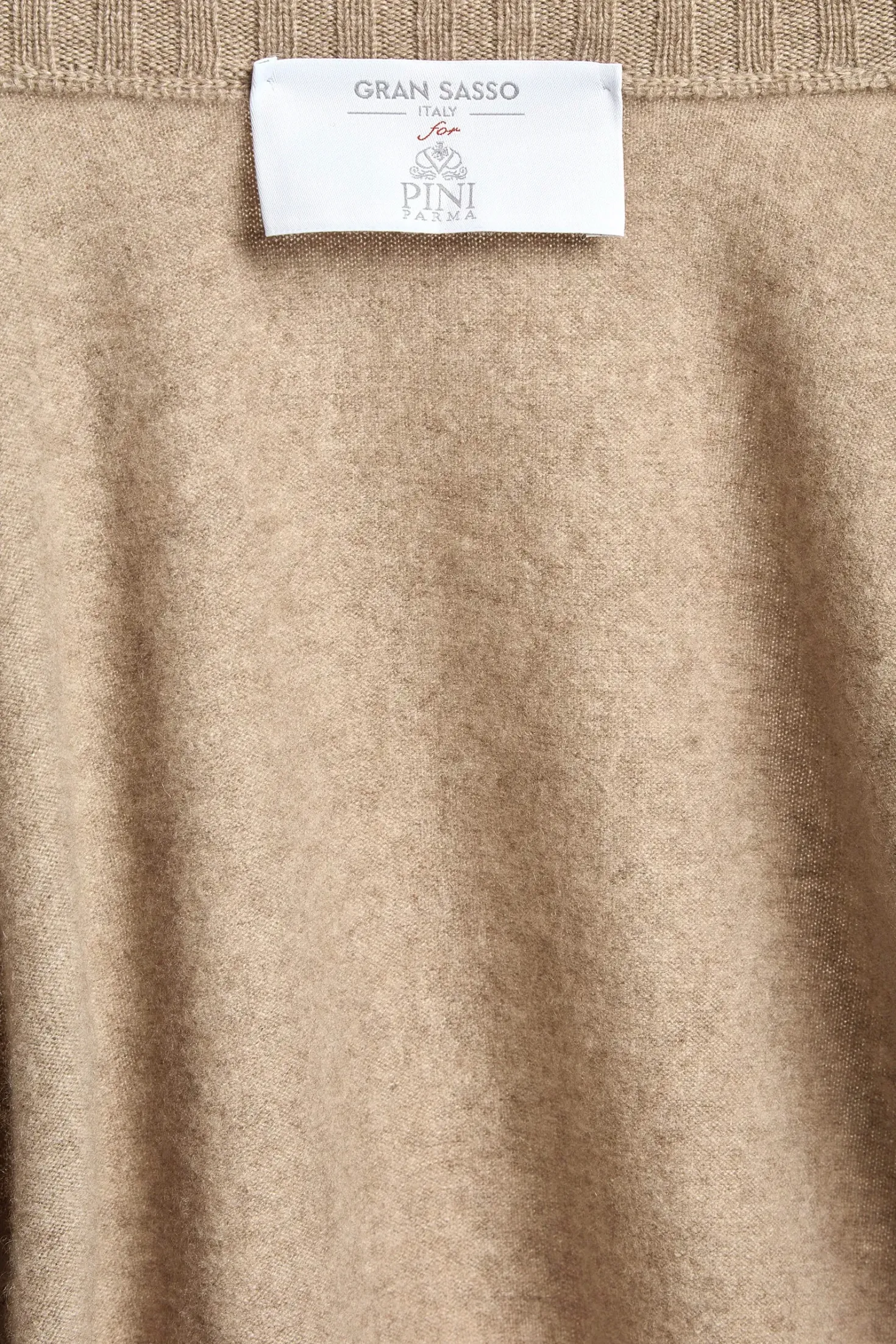 Bomber en maille de cachemire taupe – Made in Italy