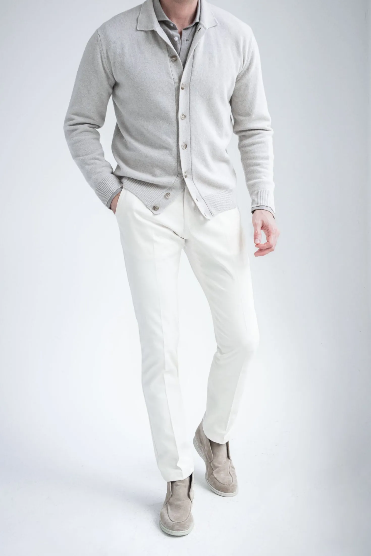 Cardigan beige – Made in Italy