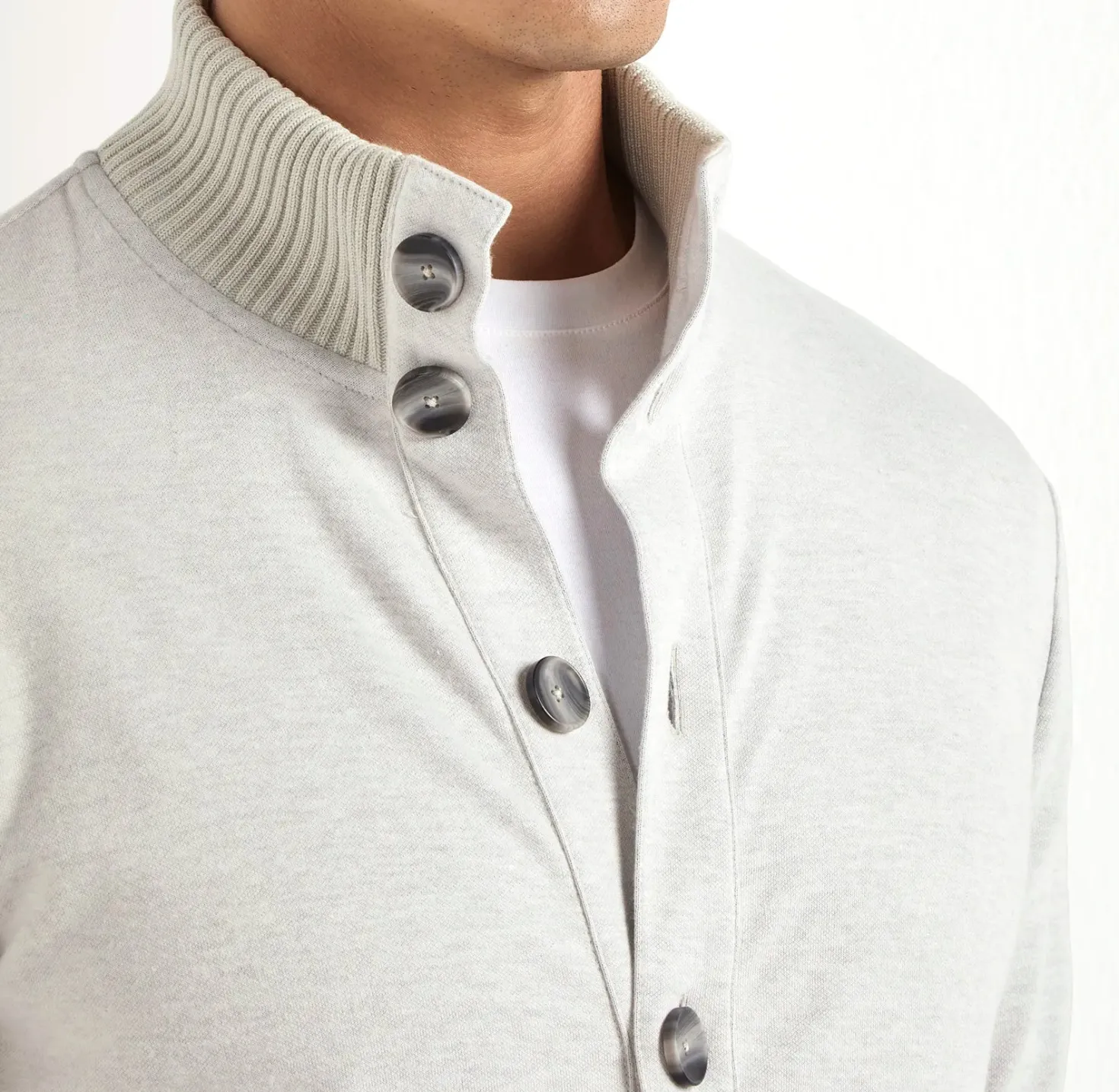Cardigan en jersey Stone - Made in Italy