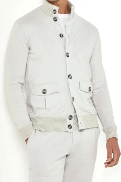 Cardigan en jersey Stone - Made in Italy
