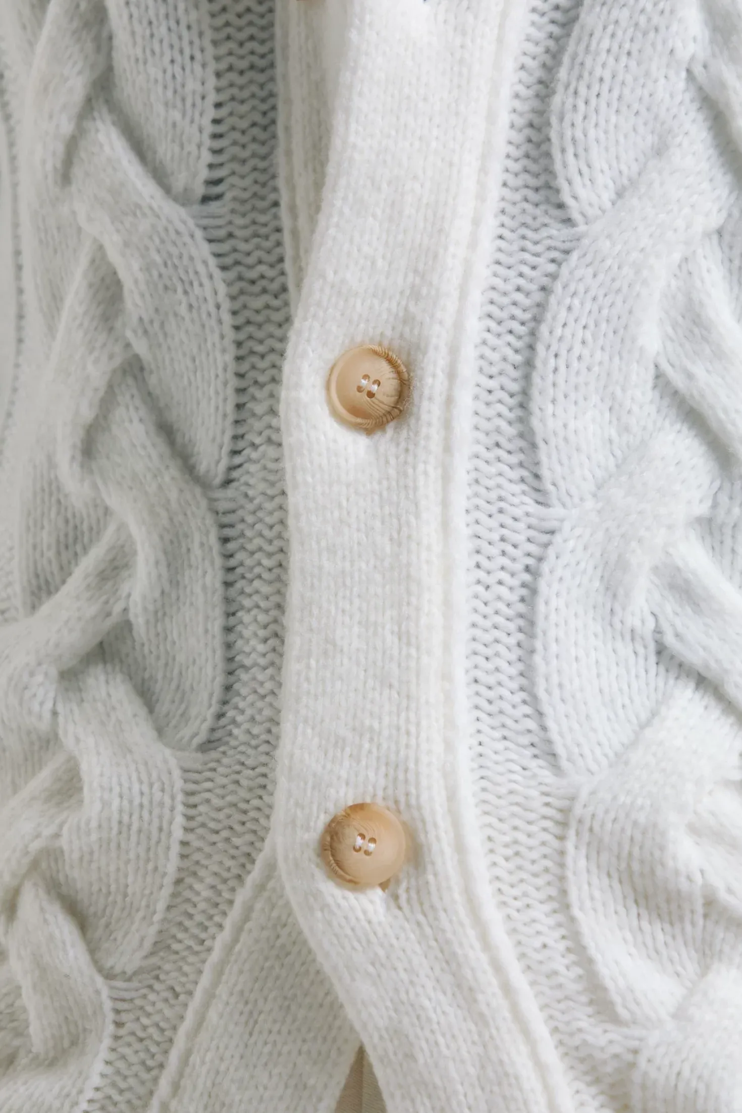 Cardigan en maille blanc - Made in Italy
