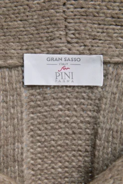 Cardigan en maille taupe - Made in Italy