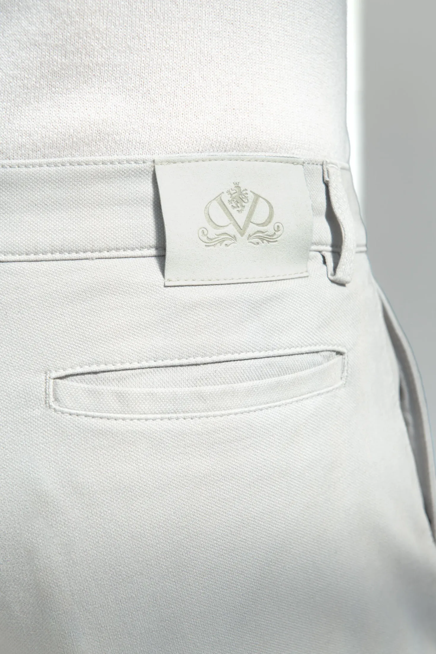 Cargo en toile stretch grise - Made in Italy