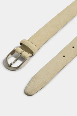 Ceinture en daim beige - Made in Italy