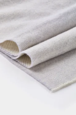 Écharpe micro-fantaisie gris clair - Made in Italy