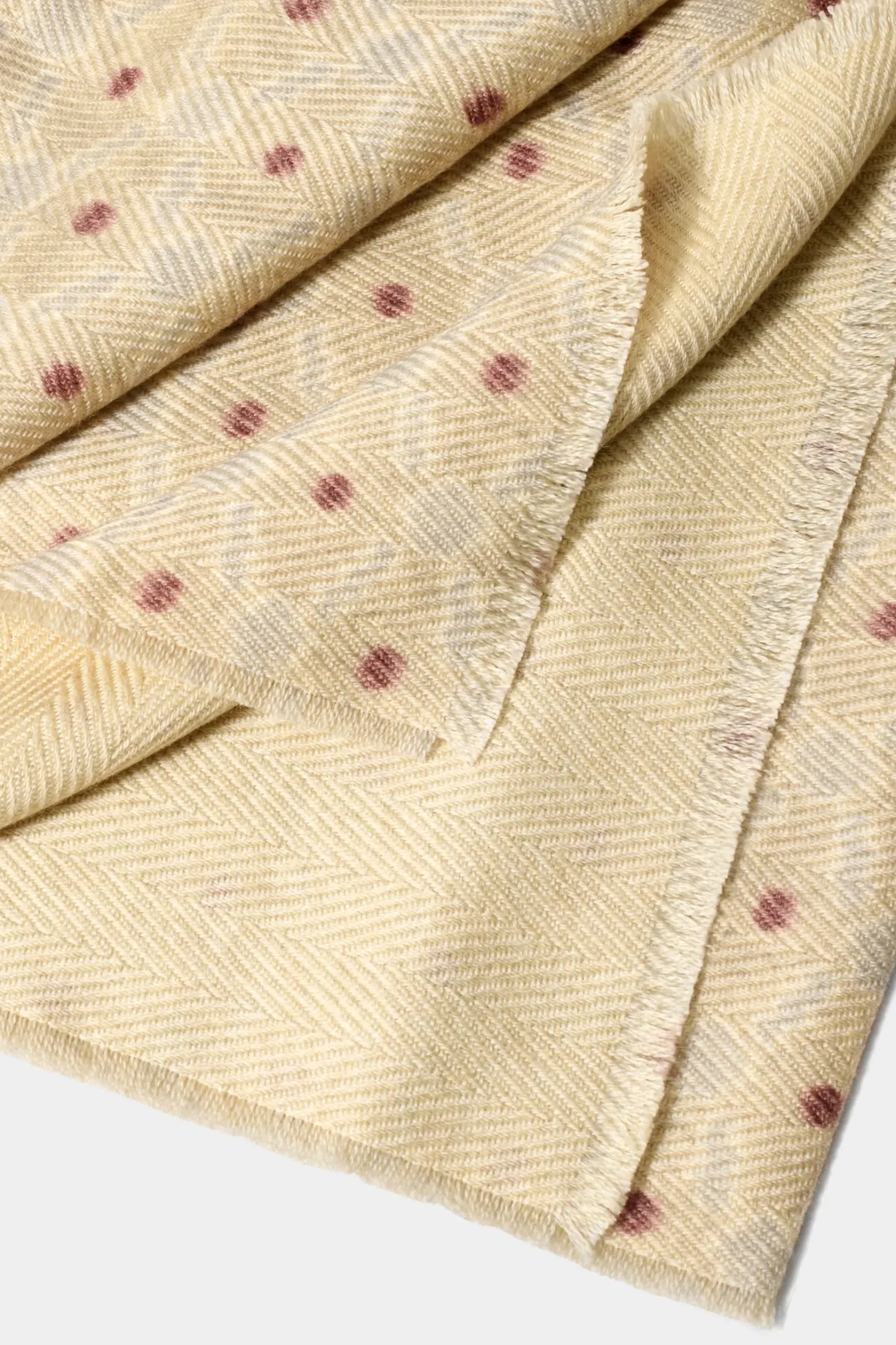 Écharpe sable à motifs - Made in Italy