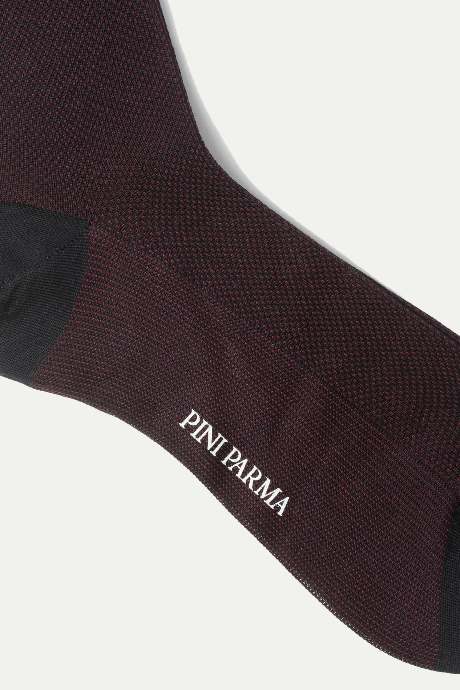 Chaussettes courtes à motifs bordeaux - Made in Italy