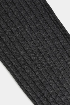 Chaussettes hautes grises - Made in Italy