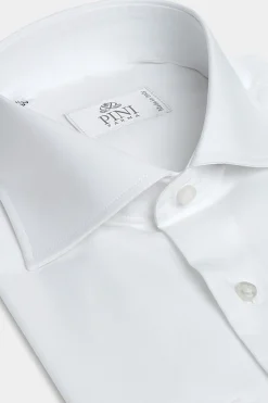 Chemise blanche à poignets mousquetaires - Made In Italy
