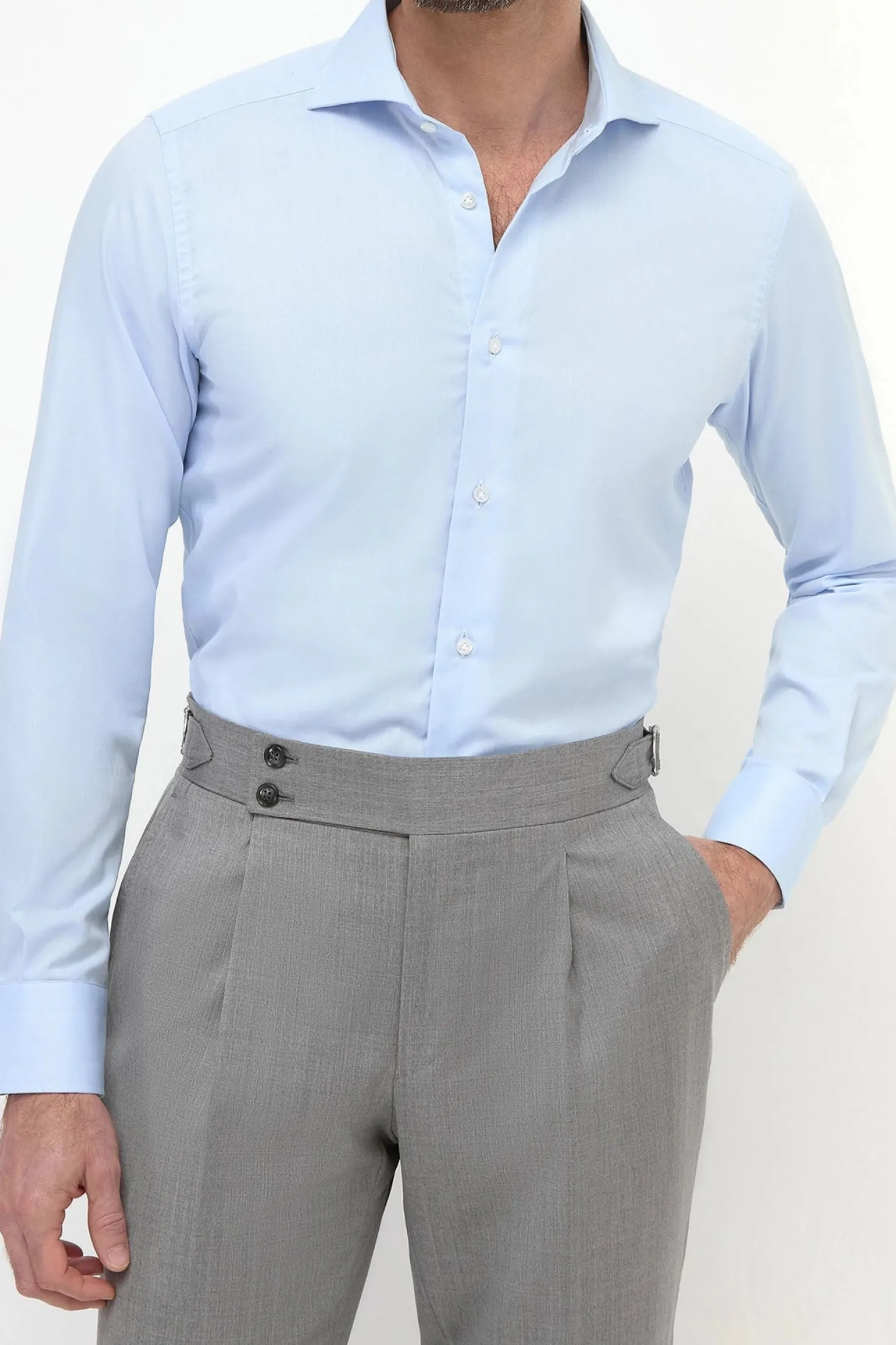 Chemise bleu clair - Made in Italy