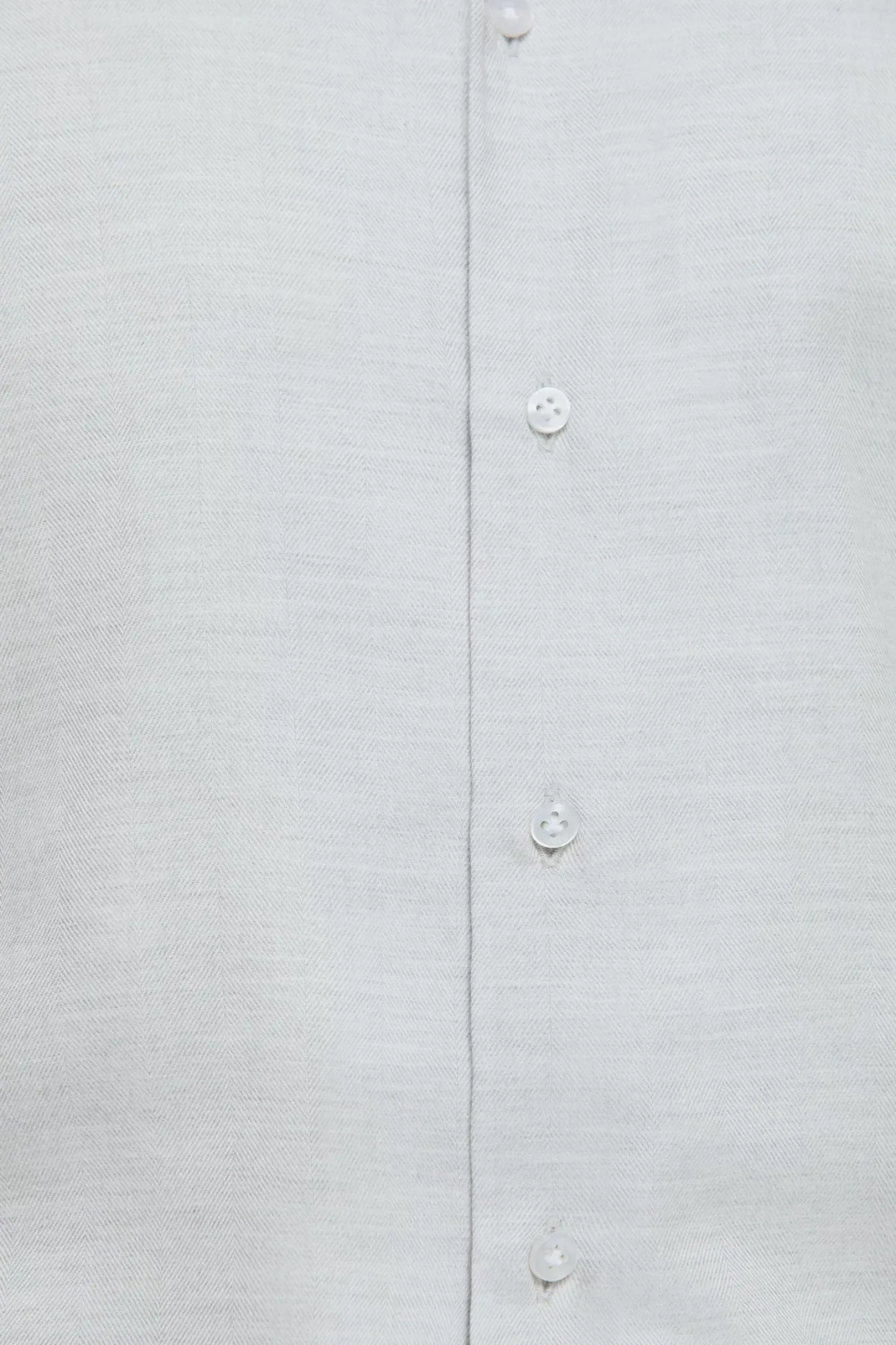 Chemise en coton et Tencel™ gris clair - Made in Italy