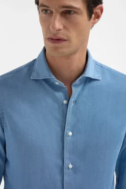 Chemise en denim stone - Made in Italy