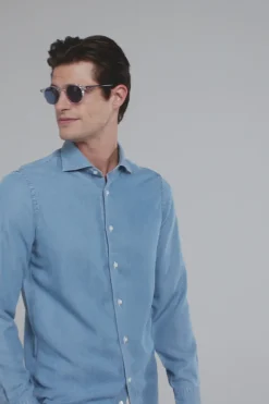 Chemise en denim stone - Made in Italy