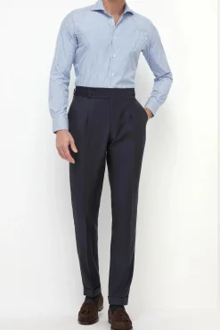 Chemise rayée bleue - Made in Italy