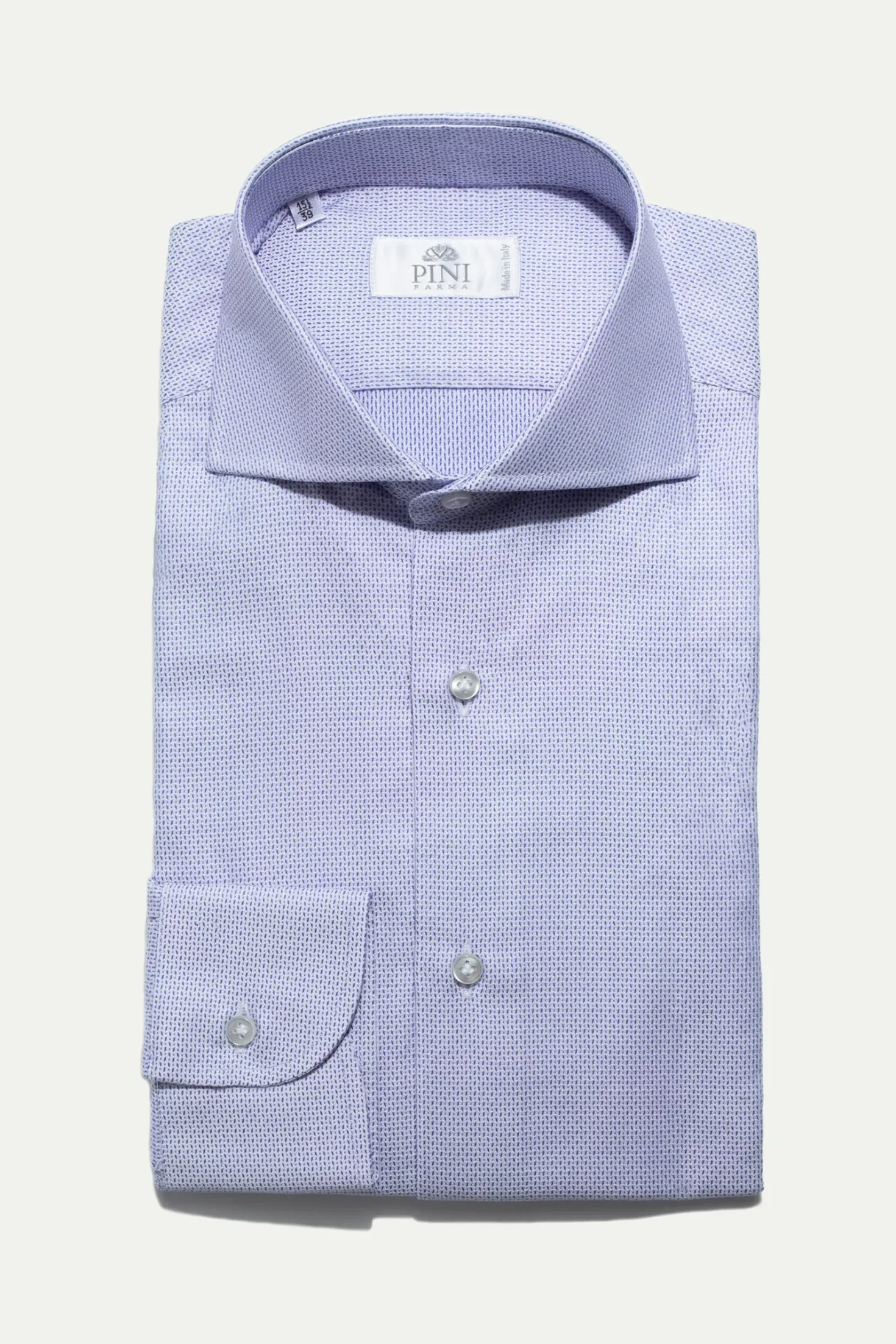 Chemise texturée bleu clair - Made in Italy