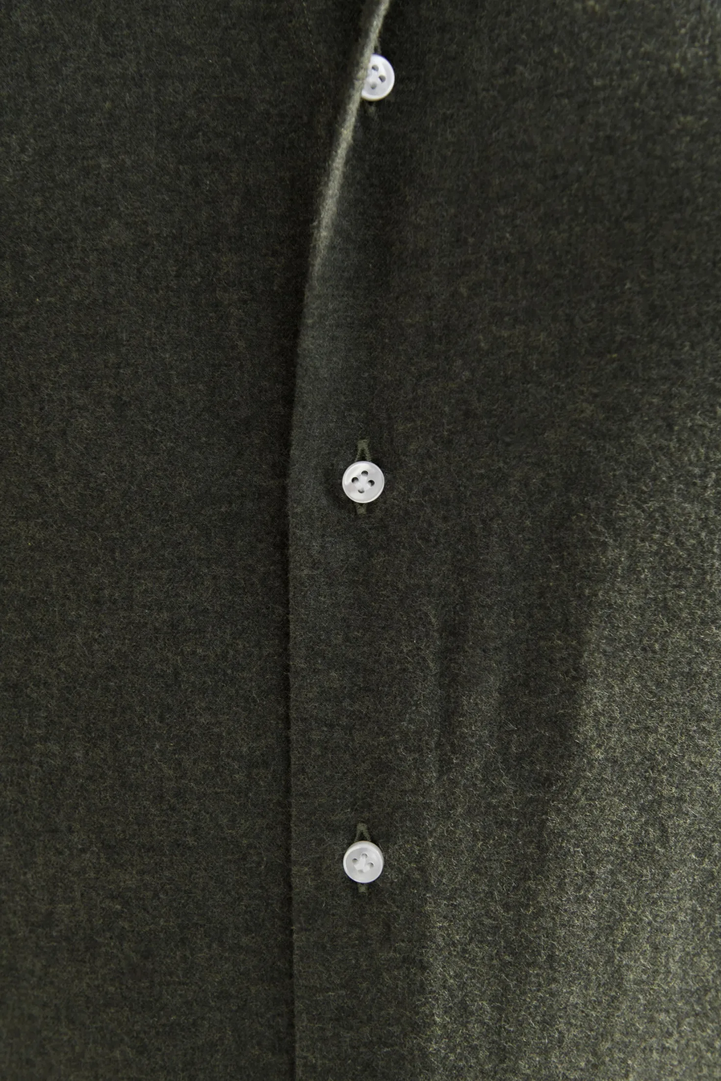 Chemise verte - toucher flanelle - Made in Italy