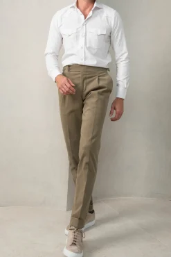 Chemise western blanche effet velours - Made in Italy