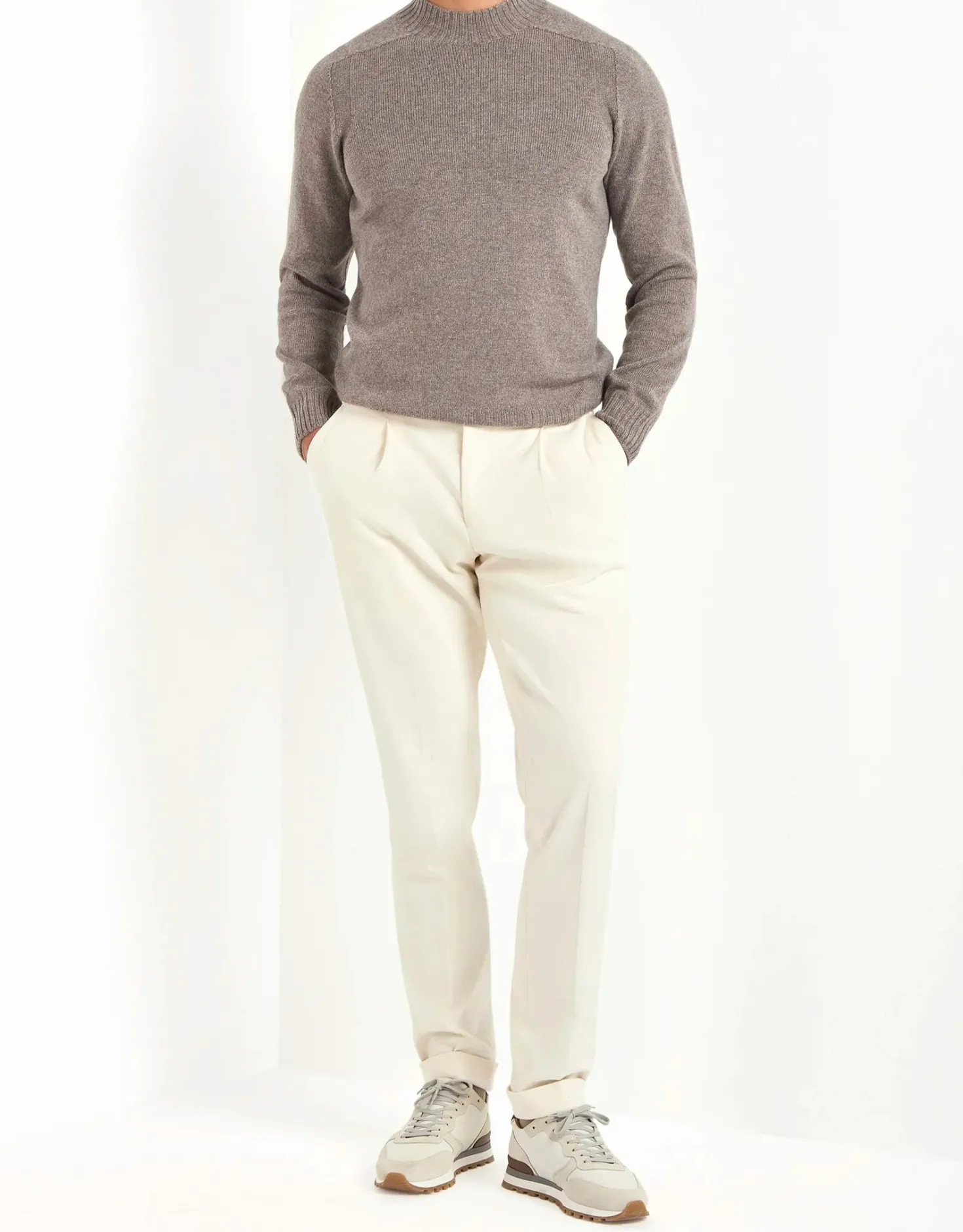 Col montant taupe - Made in Italy