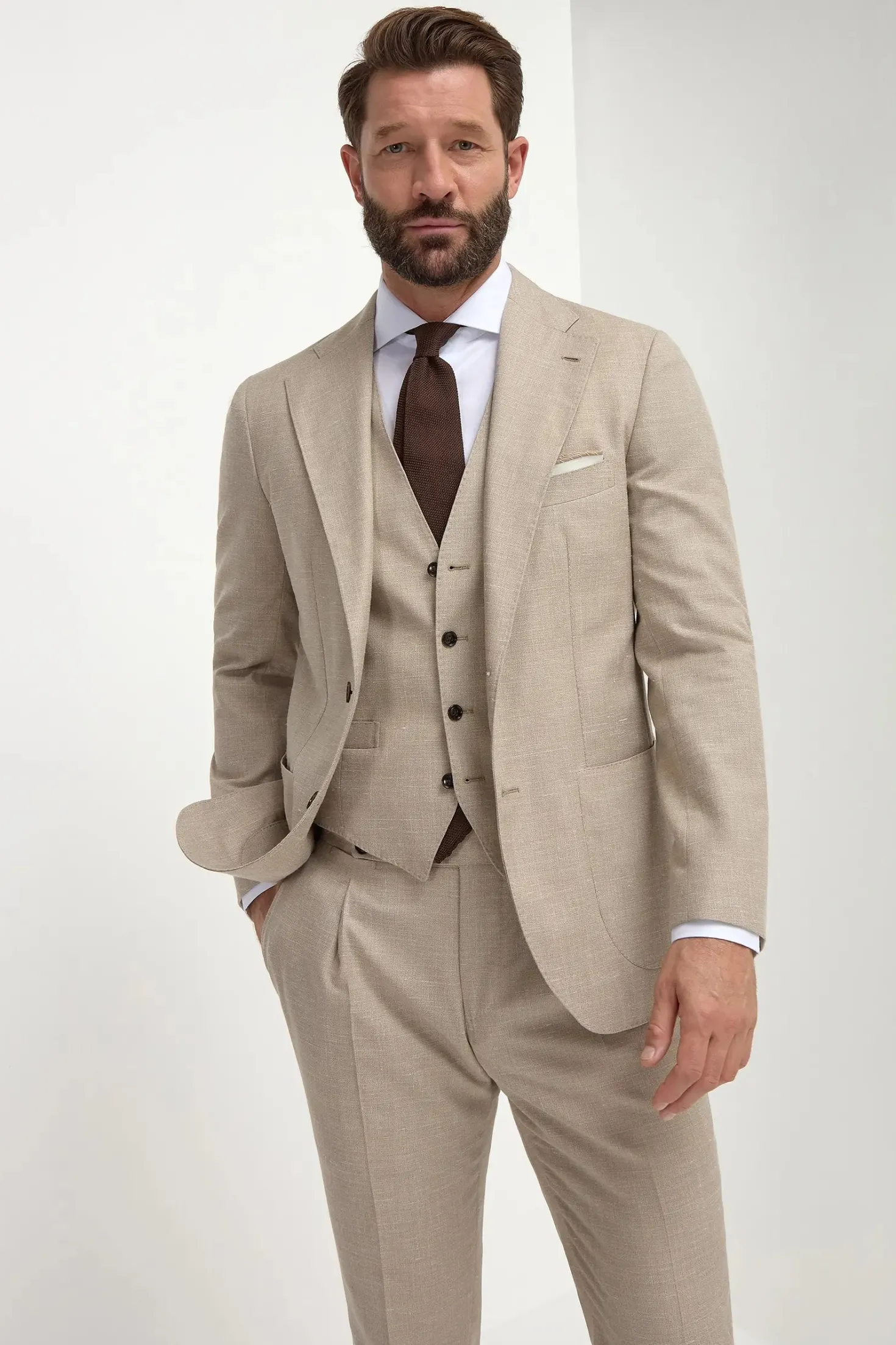 Costume beige - Made in Italy