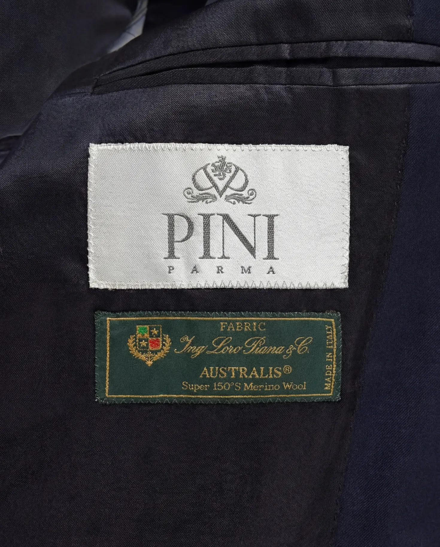 Costume bleu Entièrement entoilé - Made in Italy