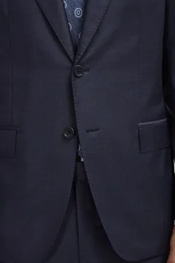 Costume Bleu grisé Entièrement entoilé - Made in Italy