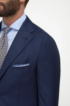 Costume bleu oeil-de-perdrix - Made in Italy
