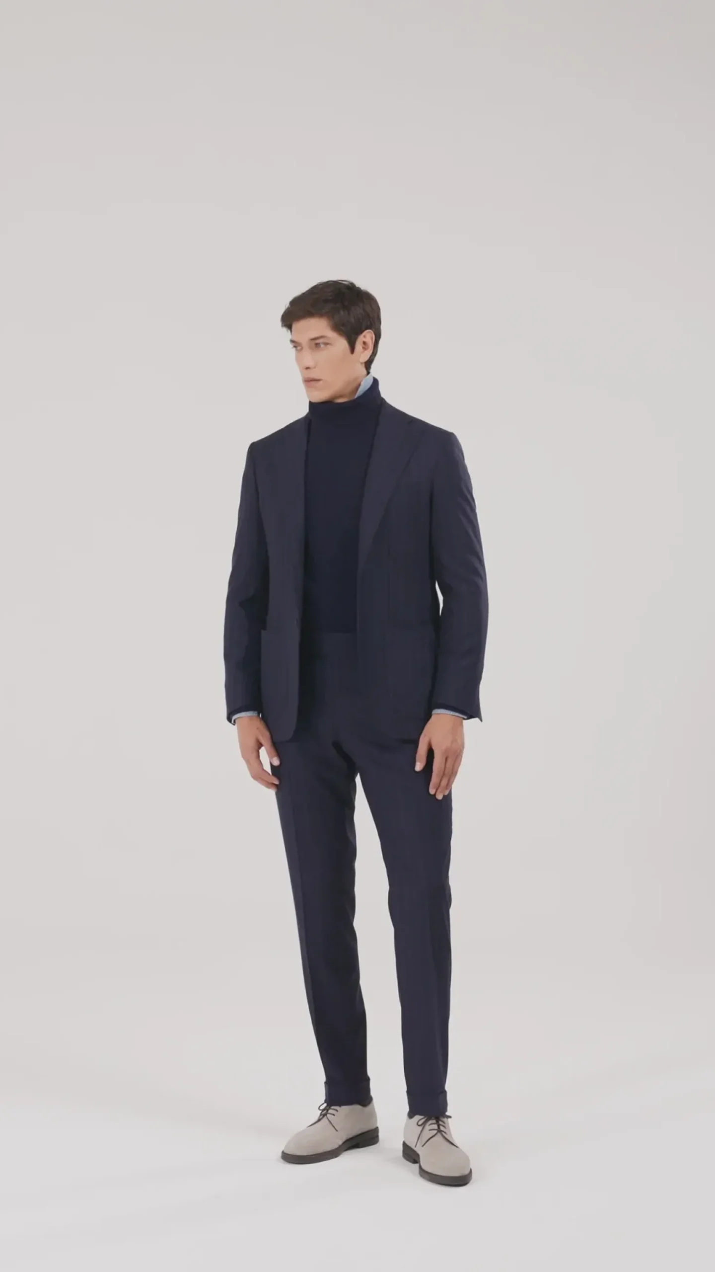 Costume bleu rayé - Made in Italy