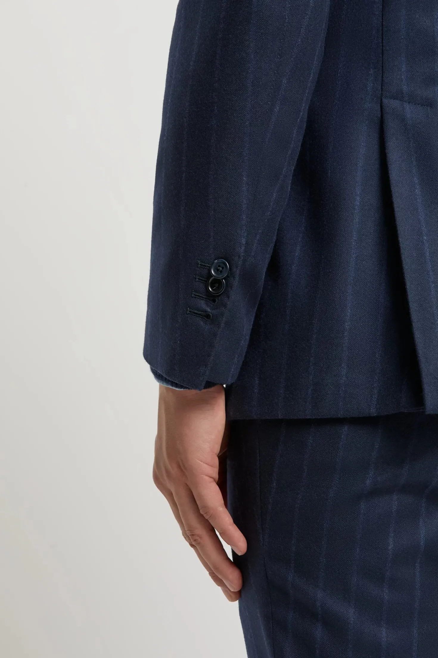 Costume bleu rayé - Made in Italy