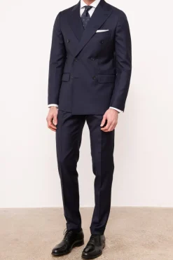 Costume croisé bleu - Made in Italy