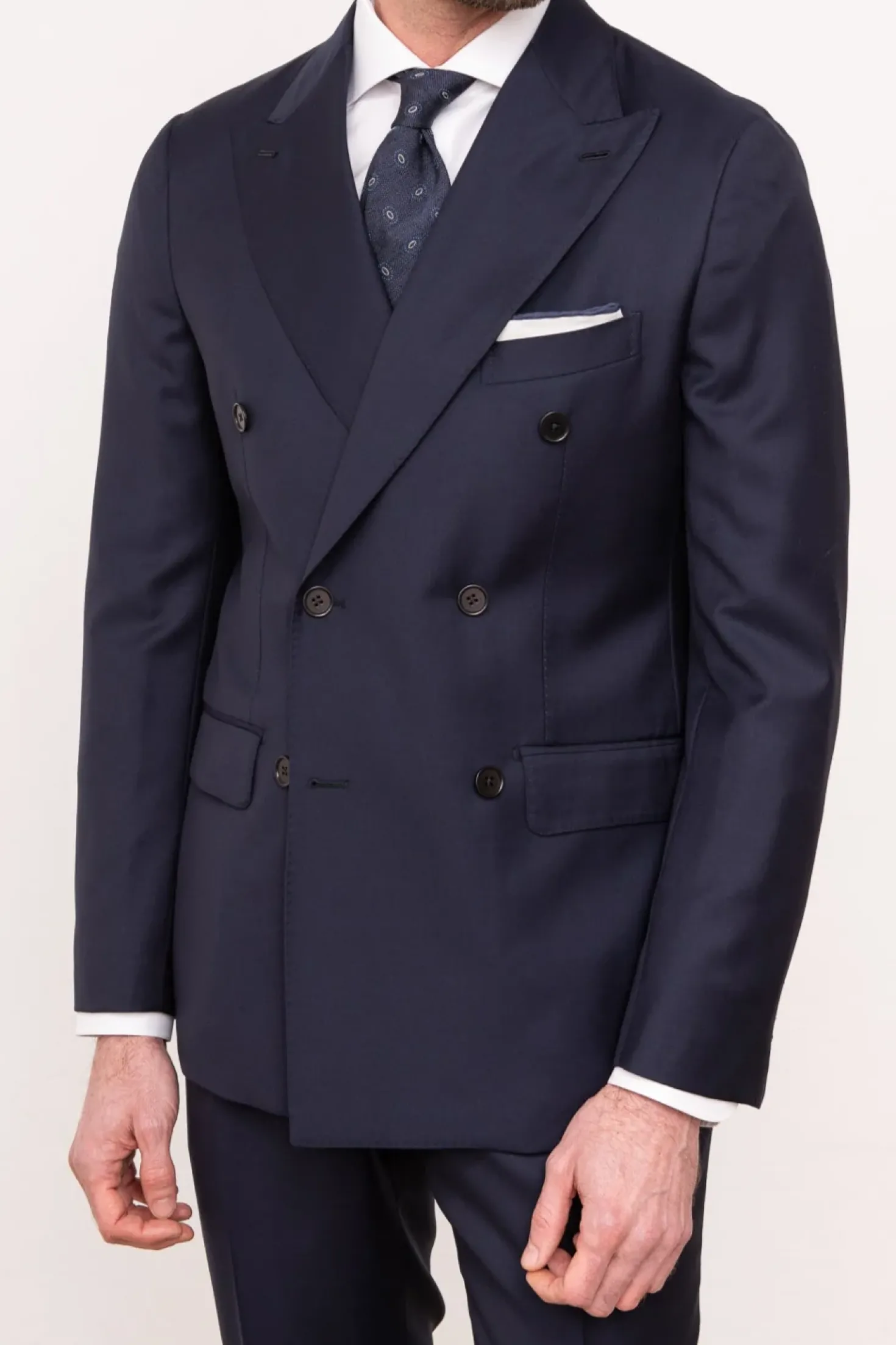 Costume croisé bleu - Made in Italy