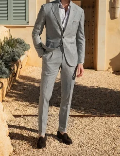 Costume en laine gris clair - Made in Italy