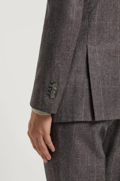 Costume prune Glen Check - Made in Italy