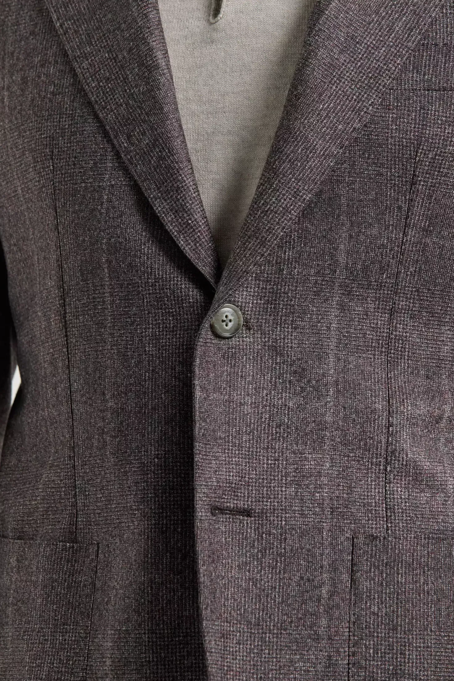 Costume prune Glen Check - Made in Italy