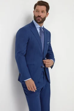 Costume rayé Bleu roi - Made in Italy