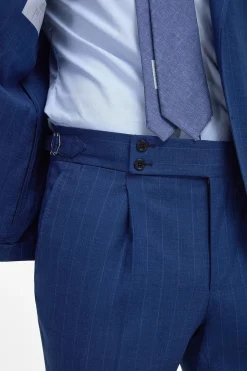Costume rayé Bleu roi - Made in Italy