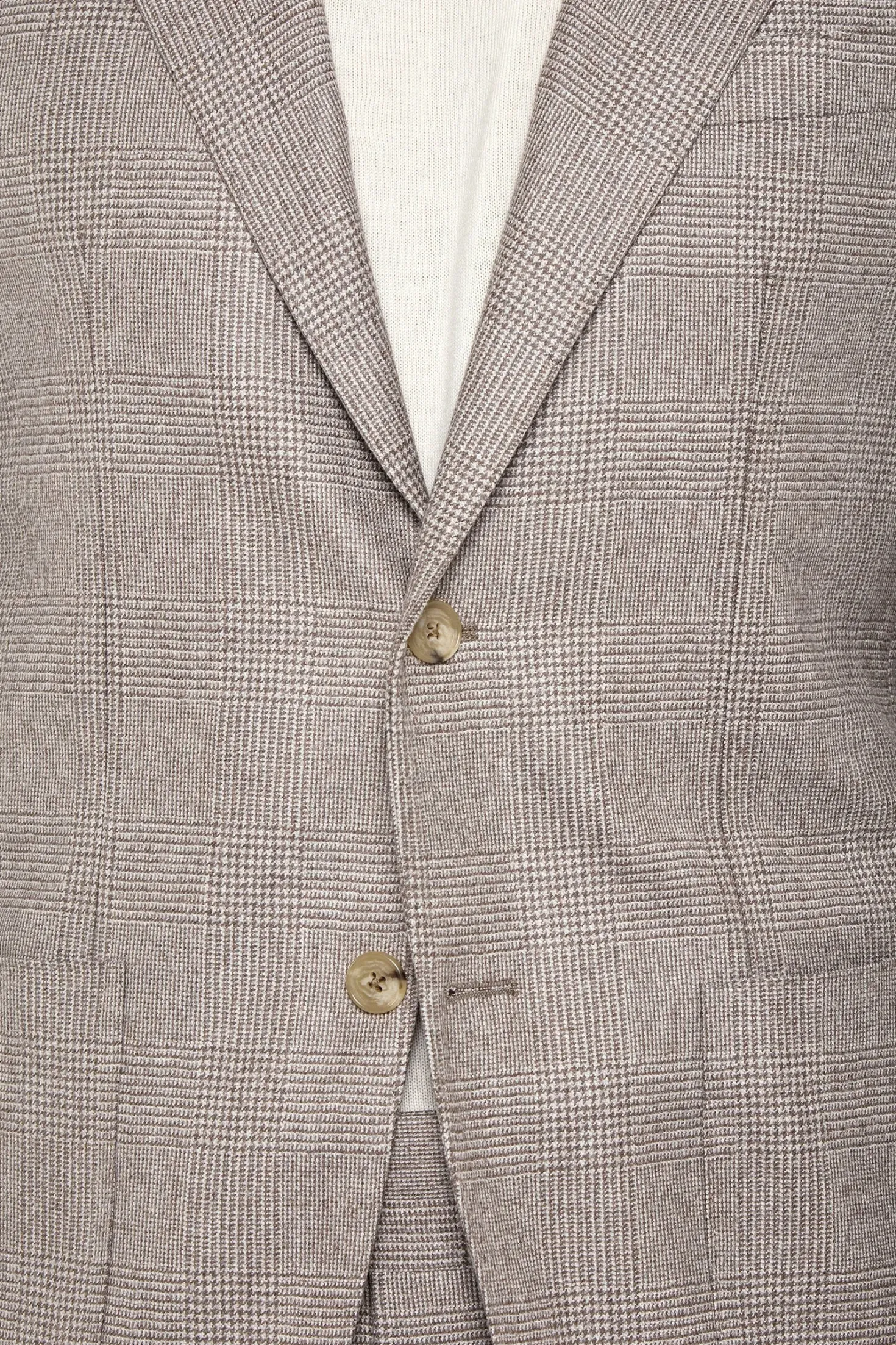 Costume taupe Prince de Galles - Made in Italy