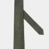 Cravate en flanelle verte - Made in Italy