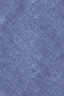 Cravate en lin et soie bleue - Made in Italy