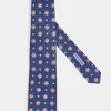 Cravate fantaisie bleue - Made in Italy
