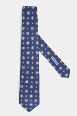 Cravate fantaisie bleue - Made in Italy