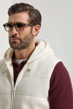 Gilet en maille Blanc cassé - Made in Italy