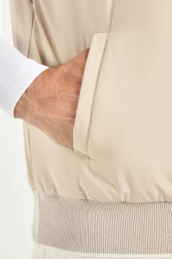 Gilet taupe - Made in Italy